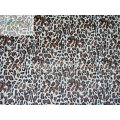 Leopardo impreso felpa corta para bolsos y zapatos